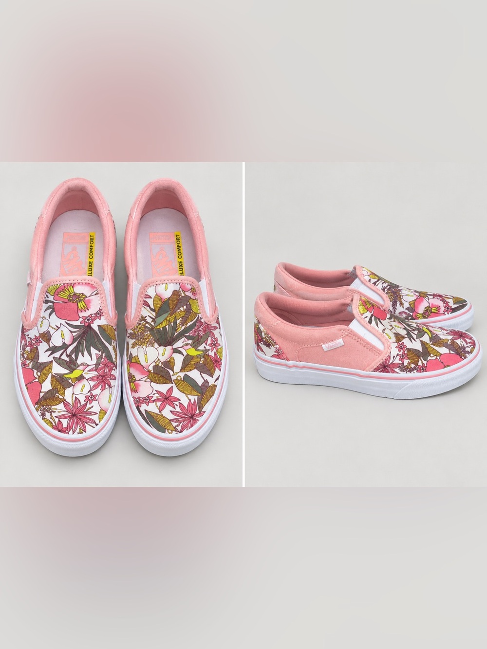 Deluxe Comfort Vans Size 7 Women OR 4.5 Kids 🌺 Super Cute!!